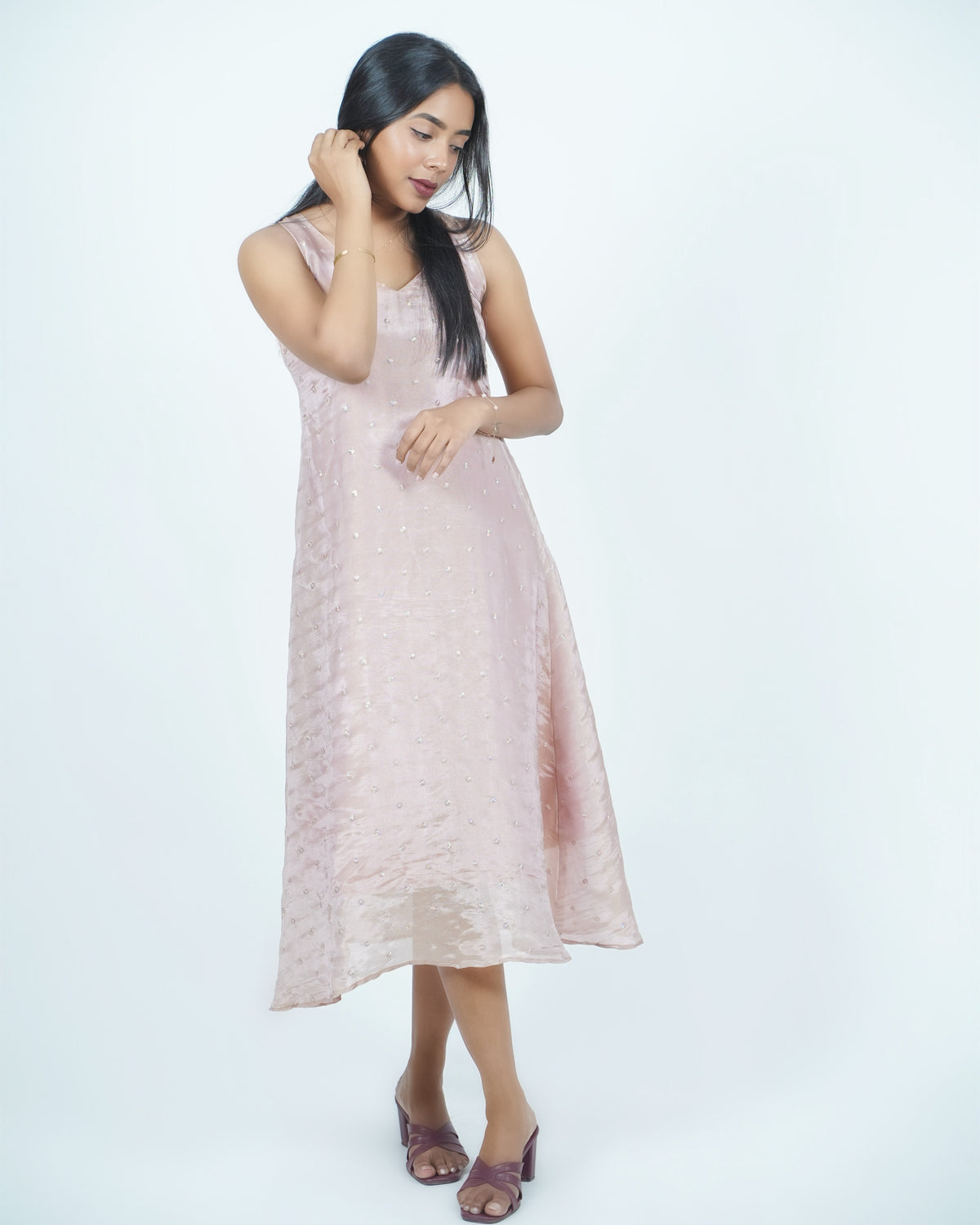 Mughee Blush Whisper Midi Dress
