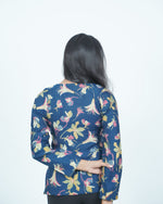 Mughee Midnight Bloom Floral Top Blue